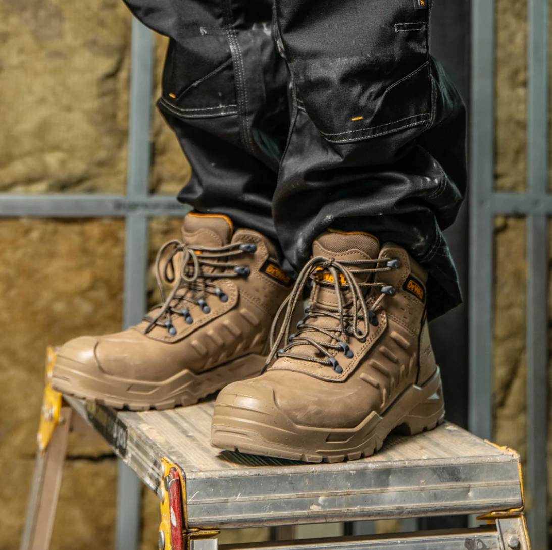 DEWALT Bowman Men's, Waterproof, Nubuck Leather, Steel Toe - DXWP10056-SND
