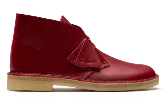Clarks Desert Boot - Dark Red Leather - 26182825