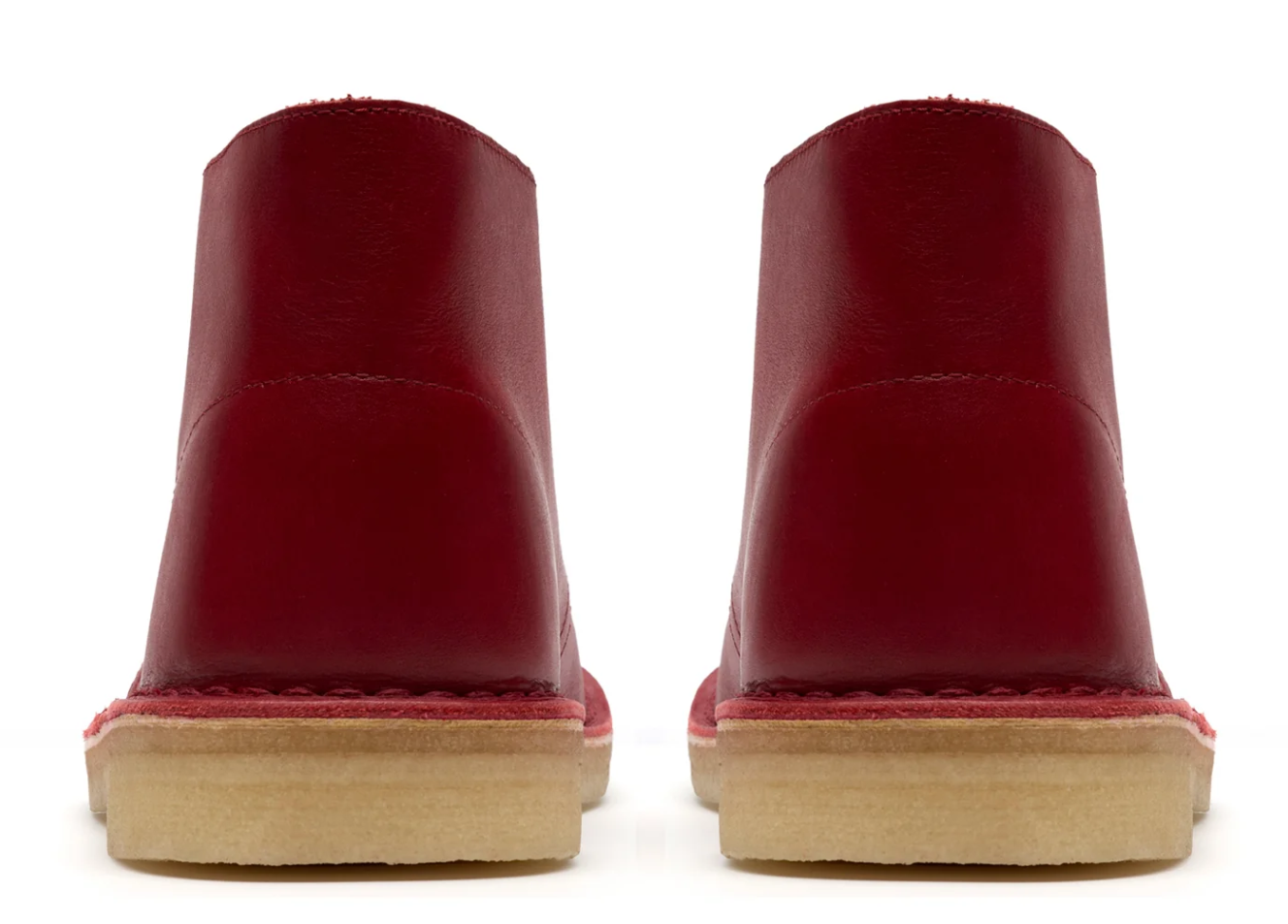 Clarks Desert Boot - Dark Red Leather - 26182825