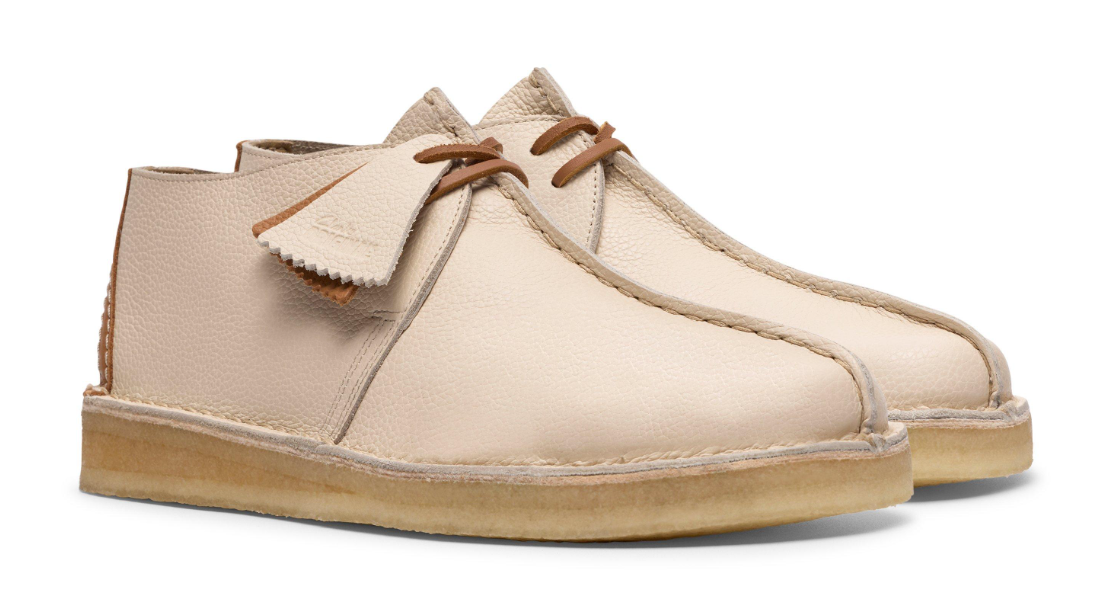 Clarks Desert Trek - White Combi Leather - 26185660