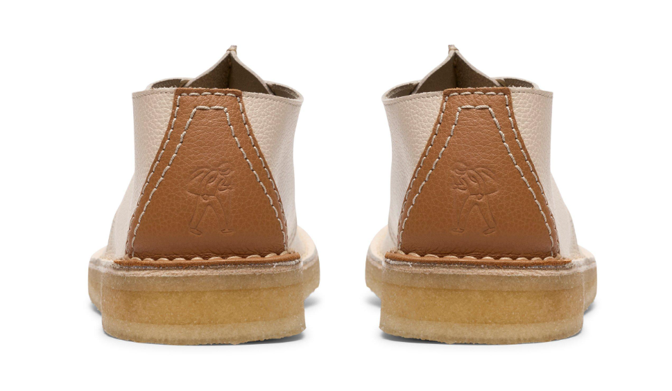 Clarks Desert Trek - White Combi Leather - 26185660