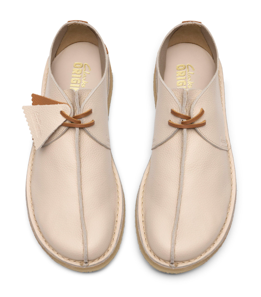 Clarks Desert Trek - White Combi Leather - 26185660