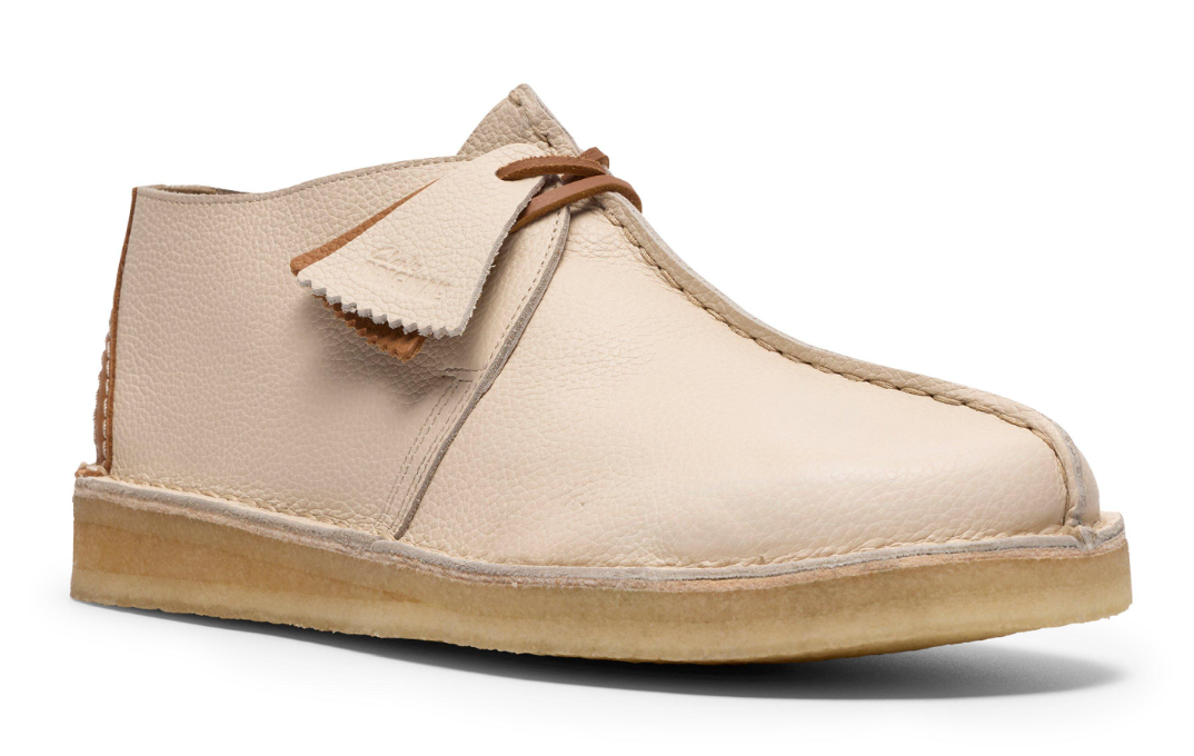 Clarks Desert Trek - White Combi Leather - 26185660