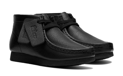 Clarks Wallabee Boot- 26185932 - Black Leather - Toddler Size