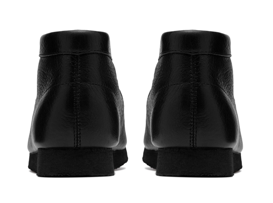 Clarks Wallabee Boot- 26185932 - Black Leather - Toddler Size