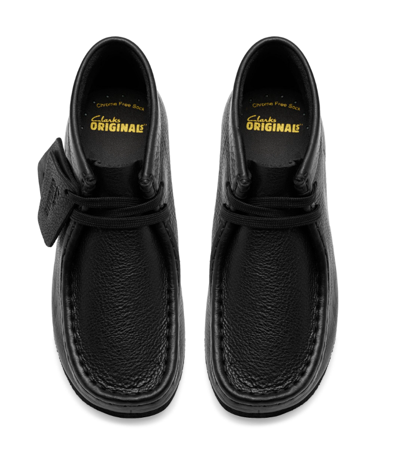 Clarks Wallabee Boot- 26185932 - Black Leather - Toddler Size