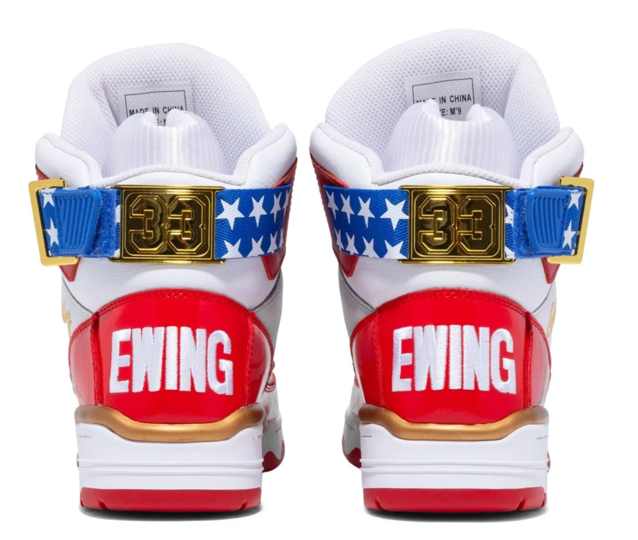 Patrick Ewing 33 HI USA - 1EW90189-125 - White/Red/Blue/Gold