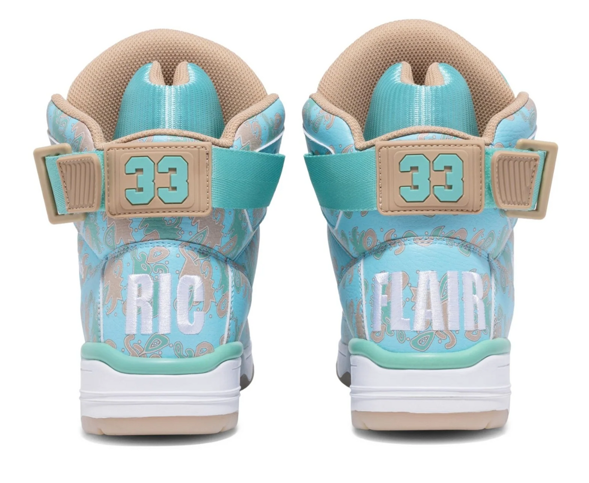 Patrick Ewing 33 HI x RIC FLAIR - Teal / White - 1EWRF026-176