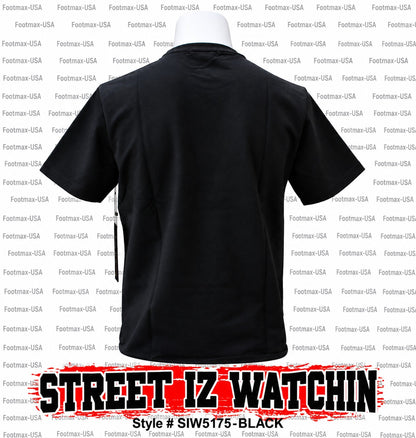 STREETZ IZ WATCHIN T-SHIRT - SIW5175-BLACK - MEN'S