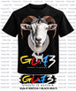STREETZ IZ WATCHIN GOAT 3 T-SHIRT - SIW5124-1-BLACK COLORED LETTERS - MEN'S