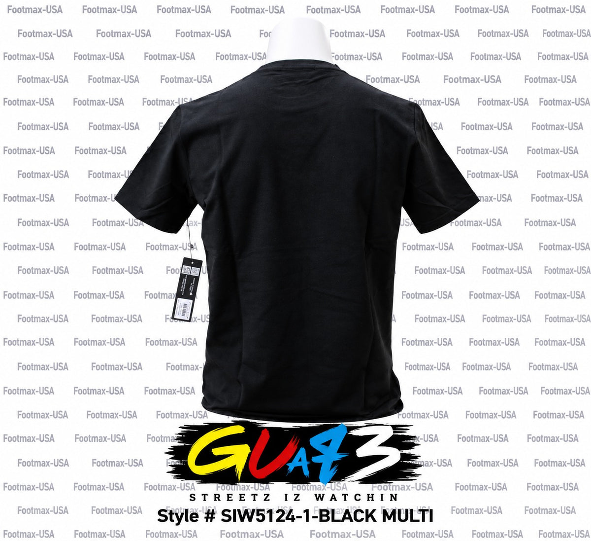 STREETZ IZ WATCHIN GOAT 3 T-SHIRT - SIW5124-1-BLACK COLORED LETTERS - MEN'S