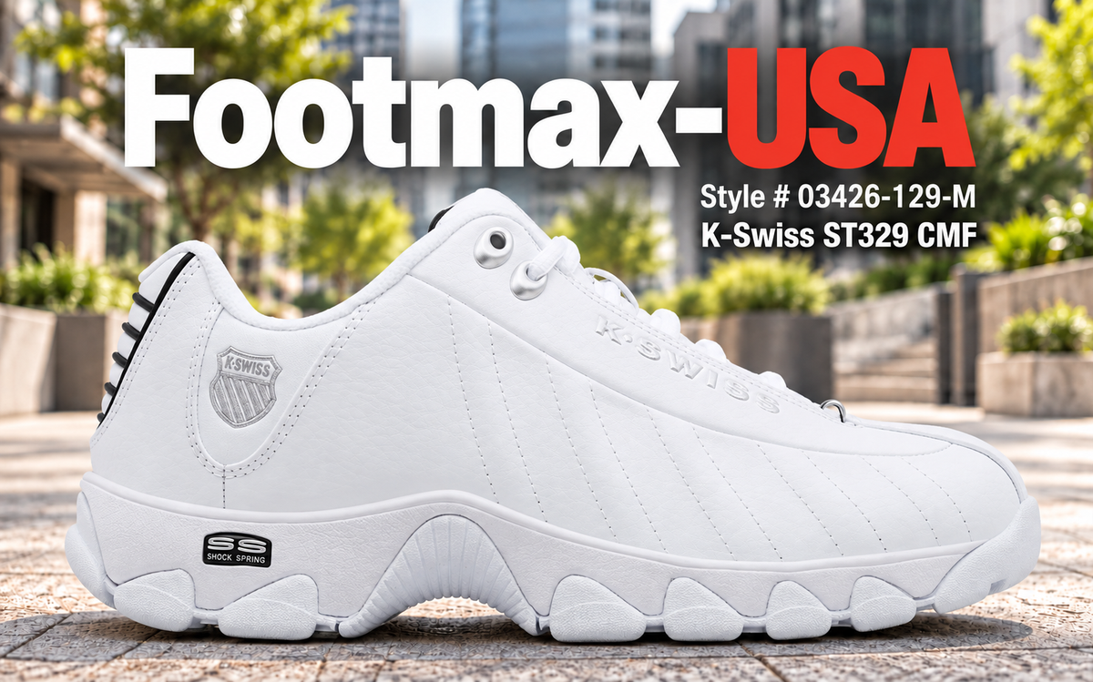 K.Swiss ST329 CMF - White/Black/ Silver - 03426-129-M