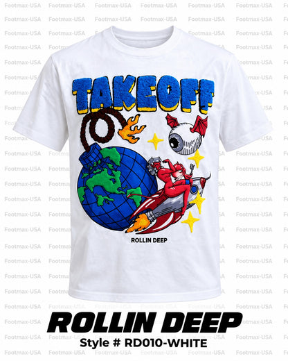 Rollin Deep T-Shirt - RD010-WHITE - Men's
