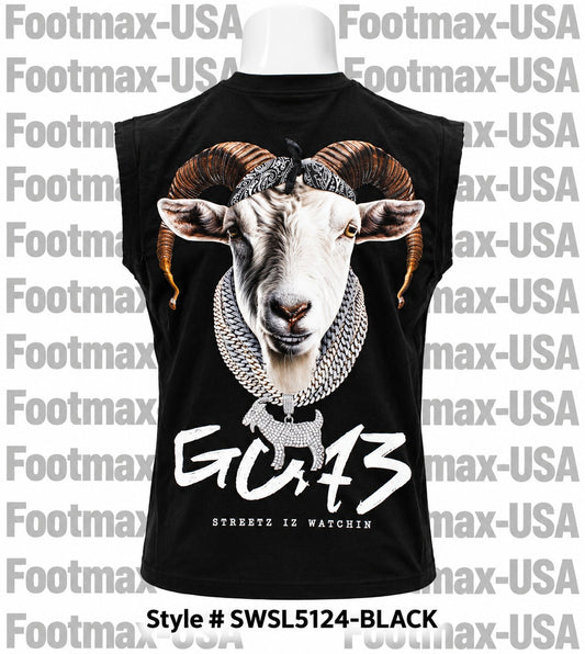 STREETZ IZ WATCHIN SLEEVELESS GOAT 3 - SWSL5124-BLACK - MEN'S