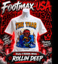 Rollin Deep T-Shirt - RD009-WHITE - THE TRAP - ADULTS