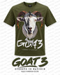STREETZ IZ WATCHIN T-SHIRT - GOAT 3 - SIW5124-OLIVE - MEN'S