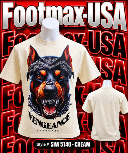STREETZ IZ WATCHIN T-Shirt - Vengeance - Cream - Adults - SIW5140
