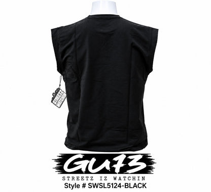STREETZ IZ WATCHIN SLEEVELESS GOAT 3 - SWSL5124-BLACK - MEN'S